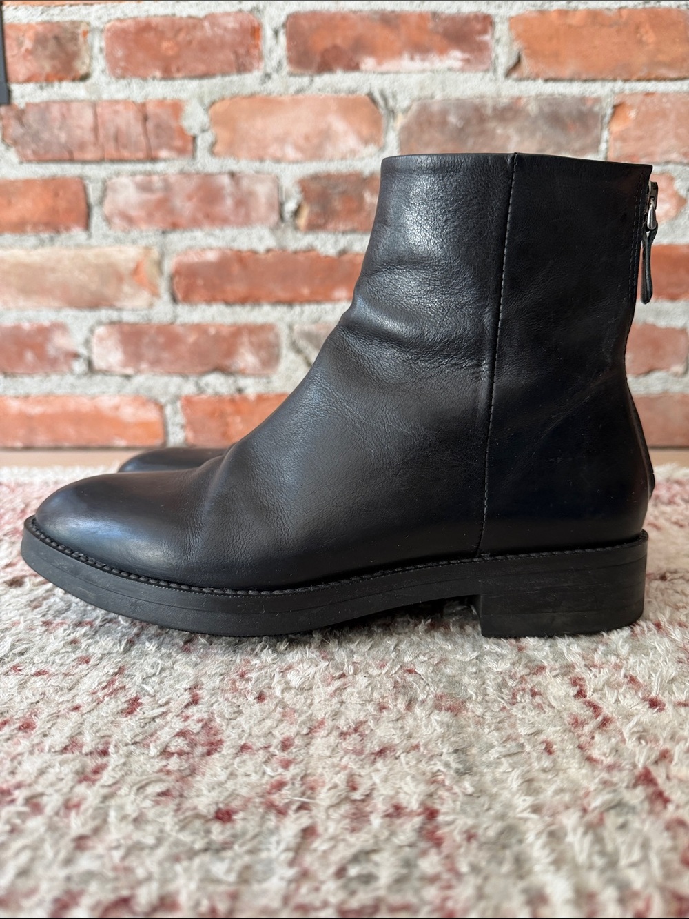 Gravity Pope | Leather Zip Boot